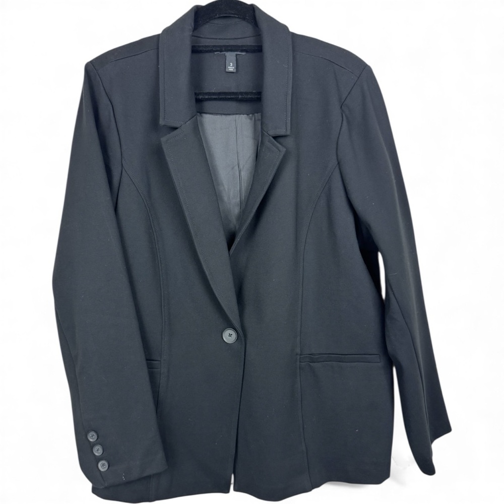 Torrid Ponte Stretch Black Blazer sz 3X